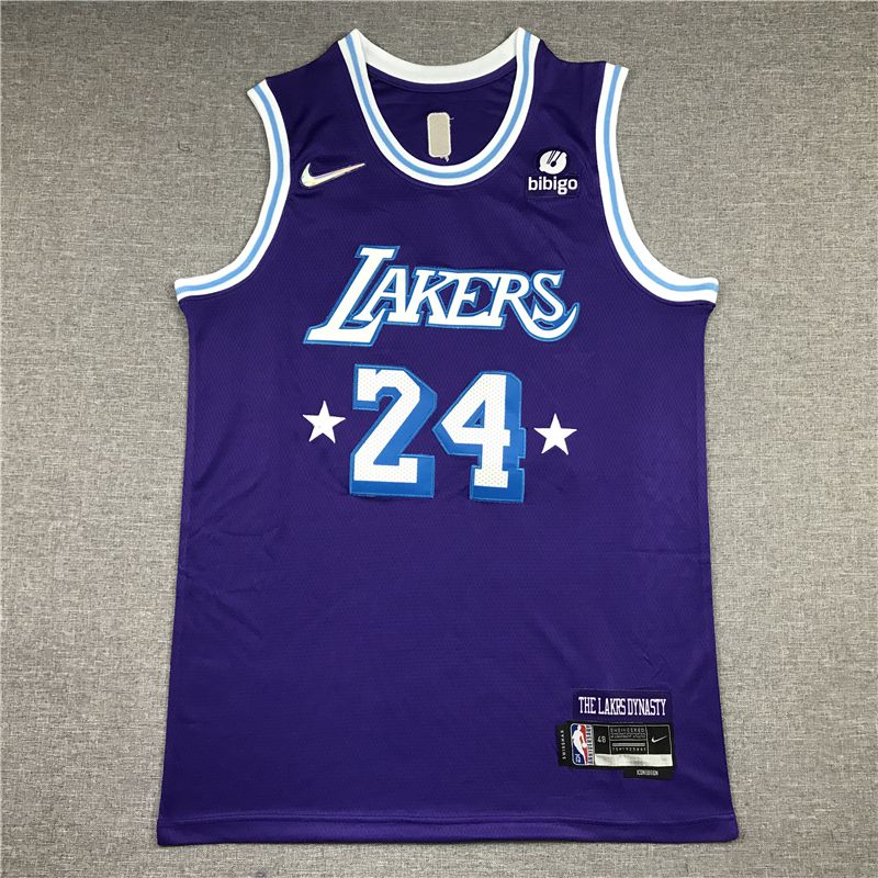 Men Los Angeles Lakers #24 Bryant Blue 2022 City Edition Nike NBA Jersey->los angeles lakers->NBA Jersey
